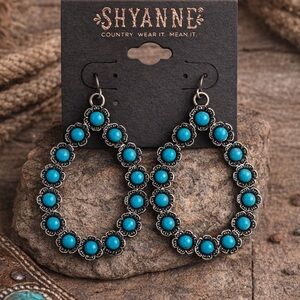 Shyanne Turquoise western Boho Earrings
